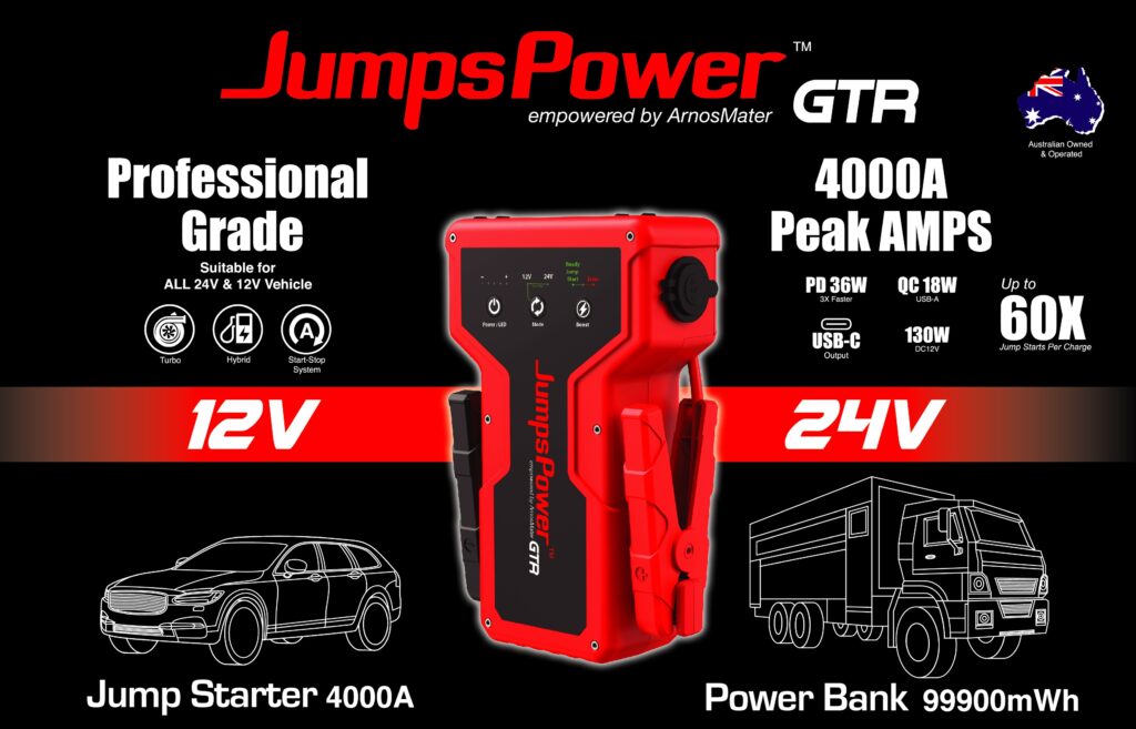 JumpsPower GTR 4000A 12V 24V Commercial Truck Powerbank Jump Starter
